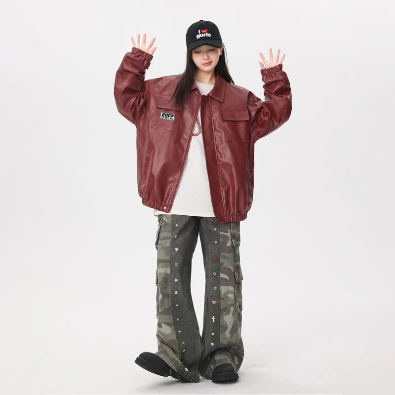 Kung Fu Panda Leather Jacket Unisex-15
