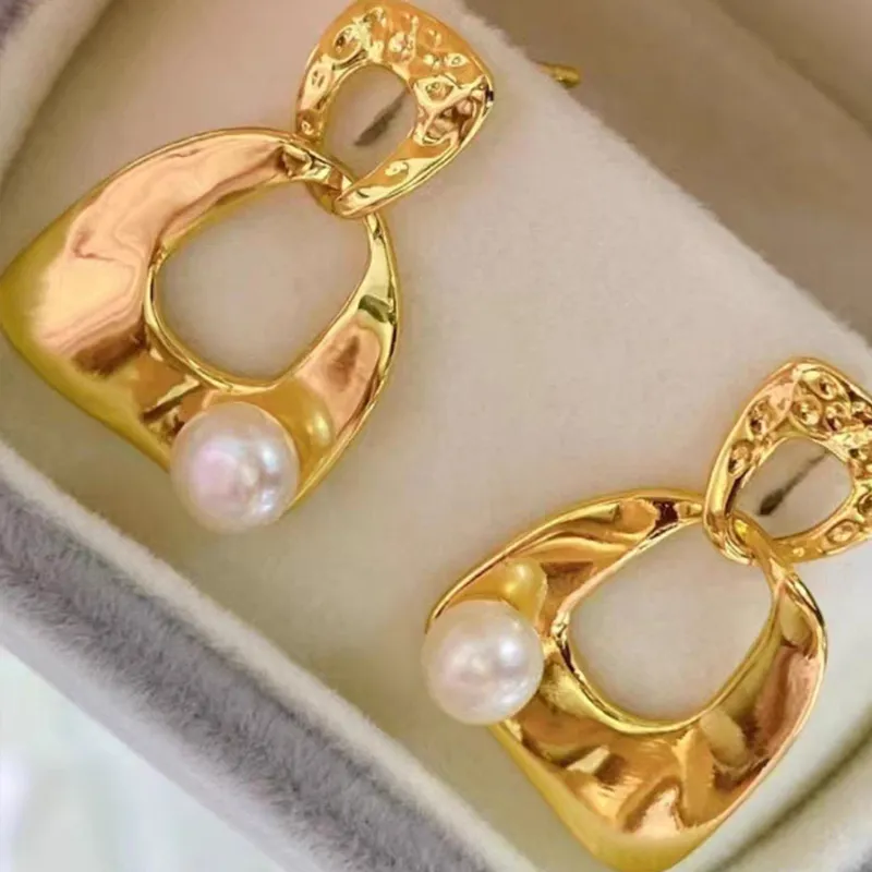IDOKAWA Freshwater Pearl Stud Earrings Women's-4