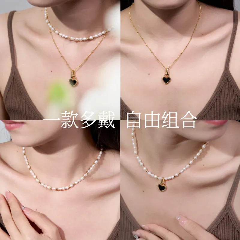 IDOKAWA Freshwater Pearl Necklaces Women's Birthday Box Girlfriend Anniversary Confession And Declaration-5