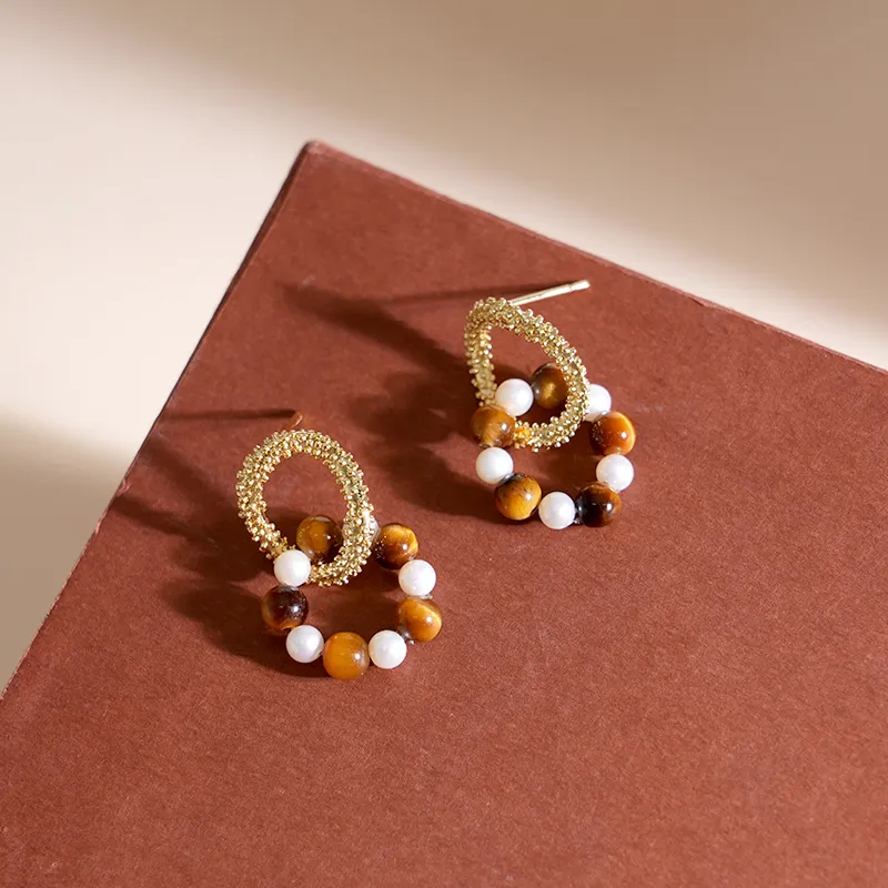 IDOKAWA Freshwater Pearl Earrings Women's-5