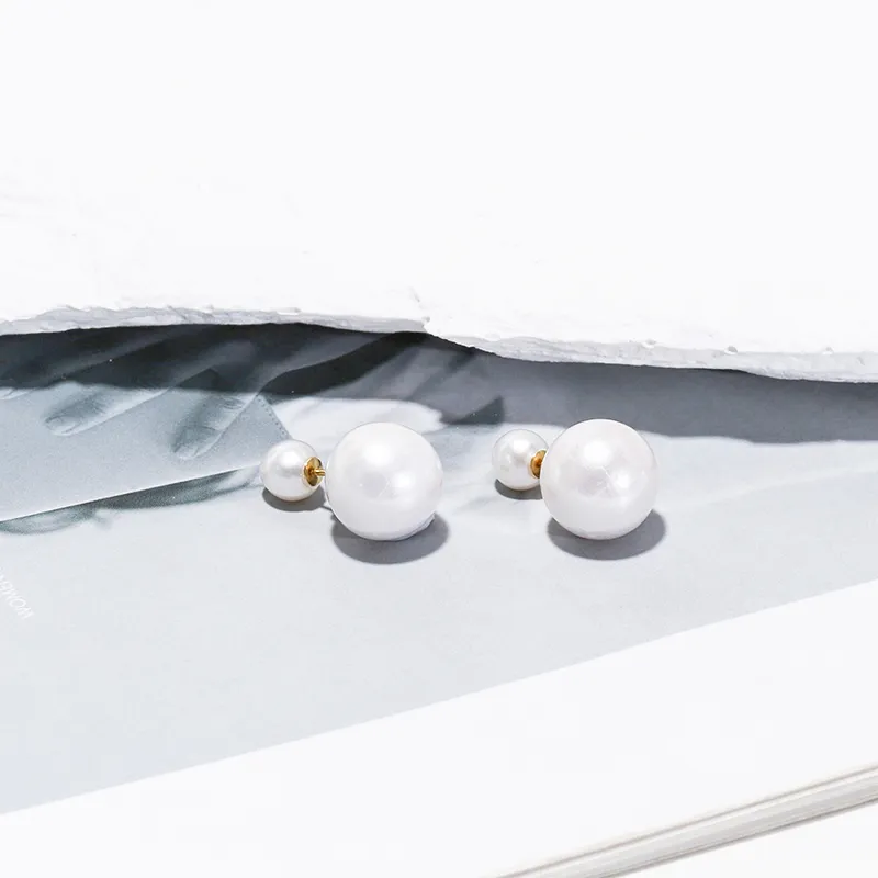 IDOKAWA Freshwater Pearl Stud Earrings Women's-2