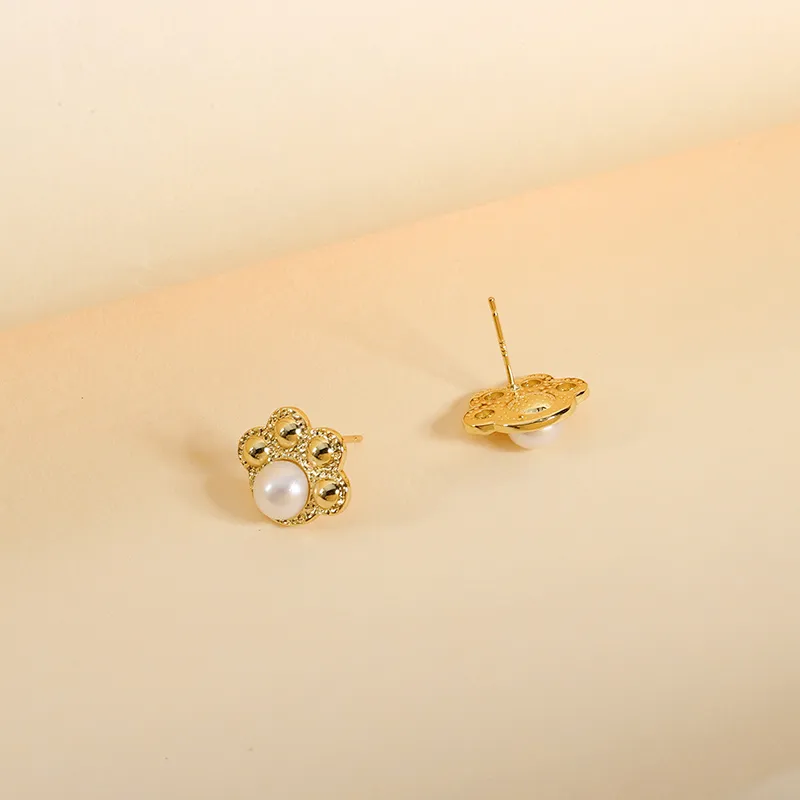 IDOKAWA Pearl Stud Earrings Women's-2