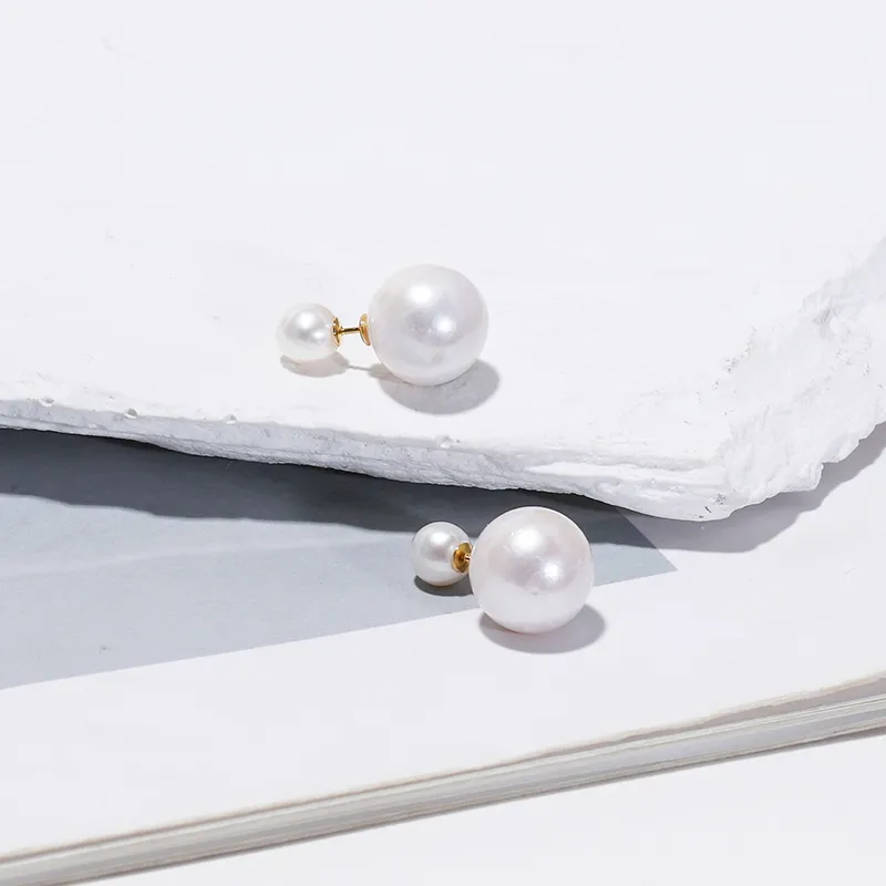 IDOKAWA Freshwater Pearl Stud Earrings Women's-3