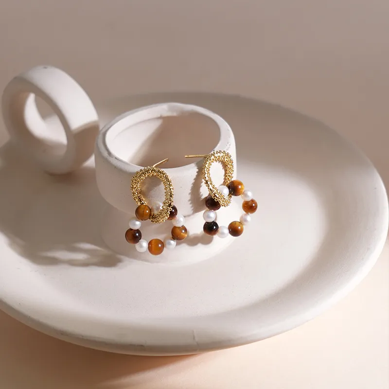IDOKAWA Freshwater Pearl Earrings Women's-6