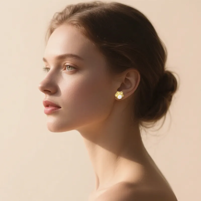 IDOKAWA Pearl Stud Earrings Women's-3