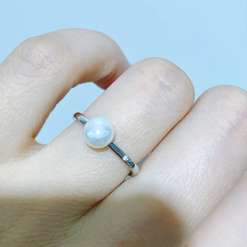 IDOKAWA Freshwater Pearl Rings Unisex Silver-4