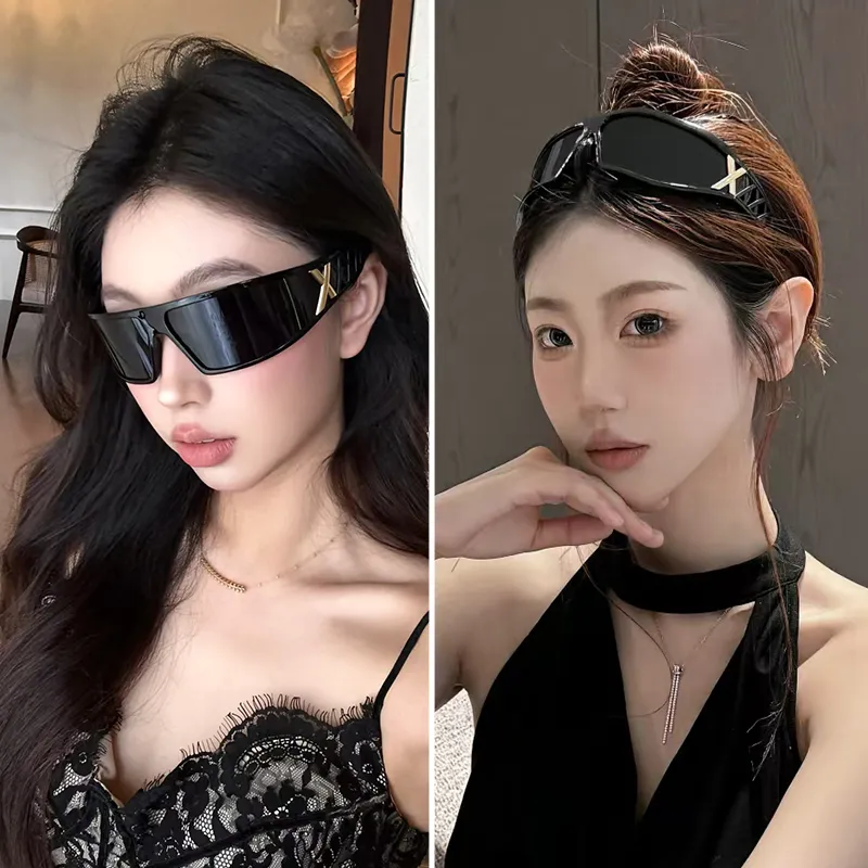 CYXUS PC Irregular Shape Sunglasses Women's-3