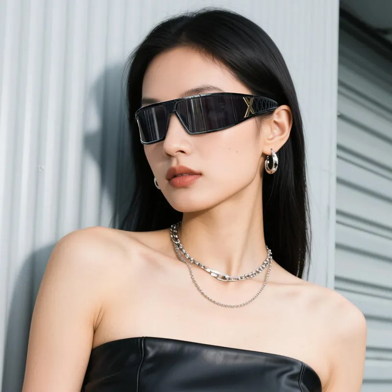 CYXUS PC Irregular Shape Sunglasses Women's-4
