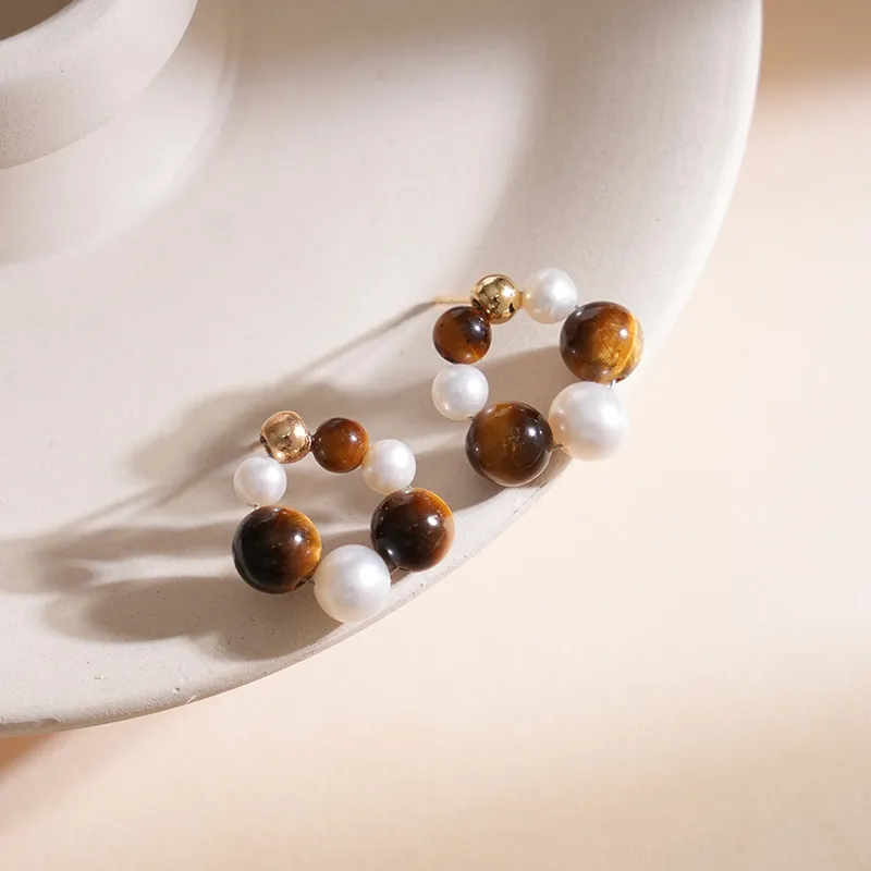 IDOKAWA Freshwater Pearl Stud Earrings Women's-4
