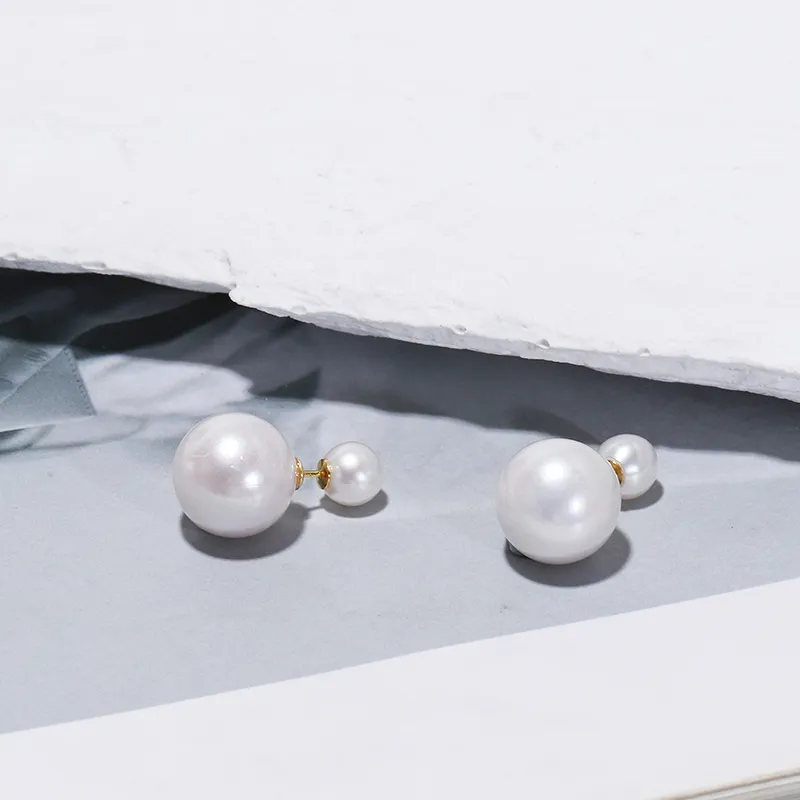 IDOKAWA Freshwater Pearl Stud Earrings Women's-4