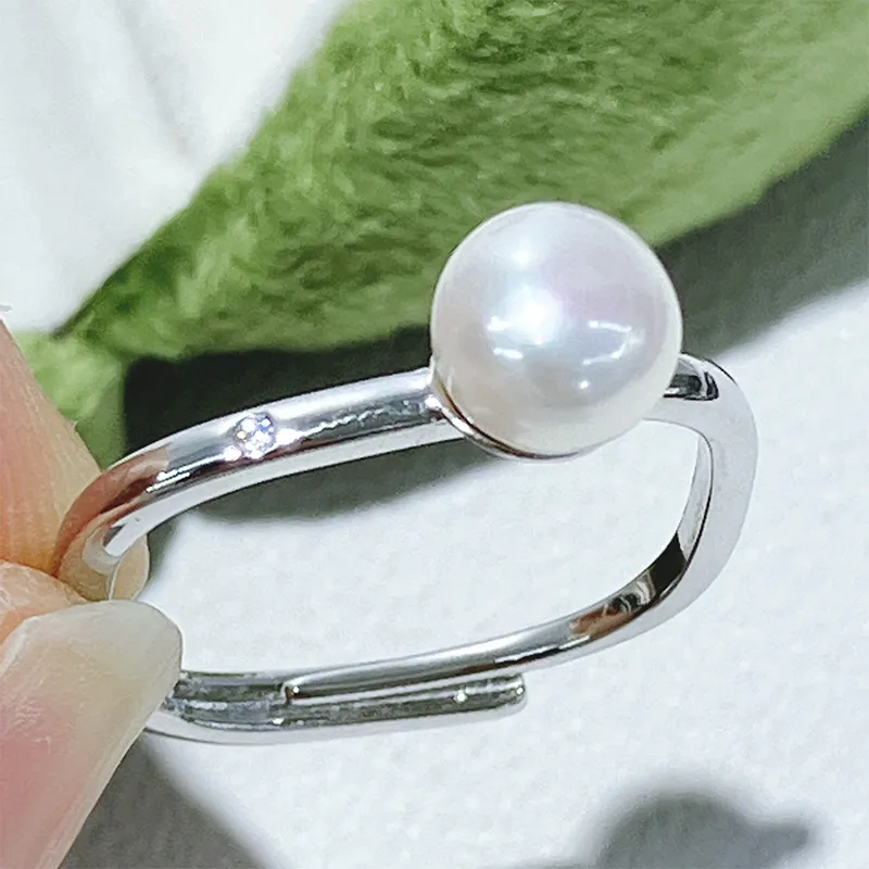 IDOKAWA Freshwater Pearl Rings Unisex Silver-2