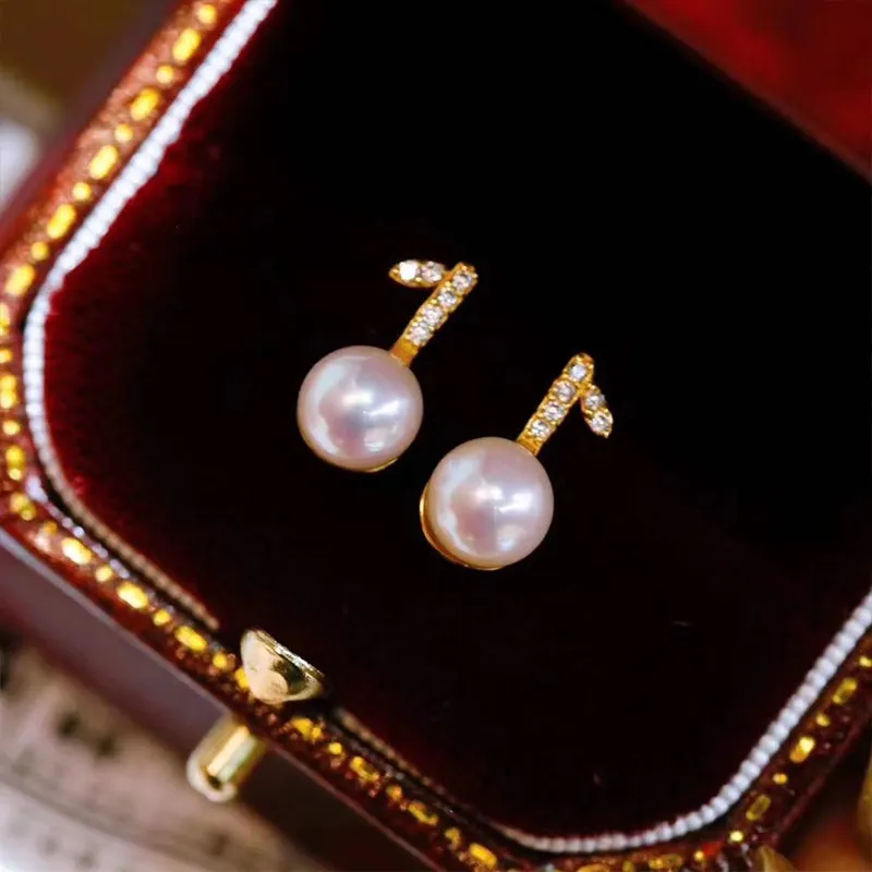 IDOKAWA Freshwater Pearl Earrings Women's-3
