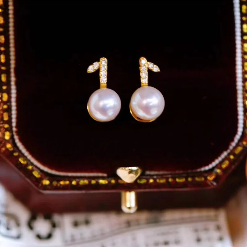 IDOKAWA Freshwater Pearl Earrings Women's-2