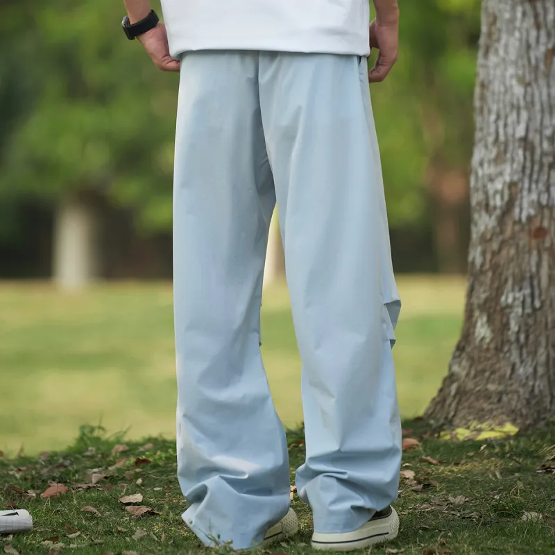 Clubxxhh Casual Pants Unisex Sky Blue-5