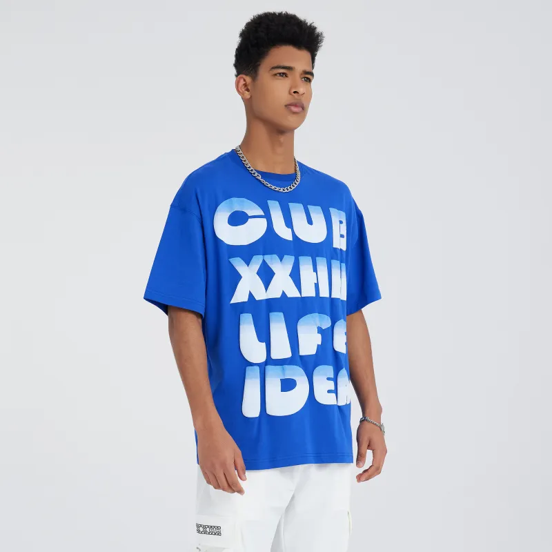 Clubxxhh T Shirts Unisex Blue-4