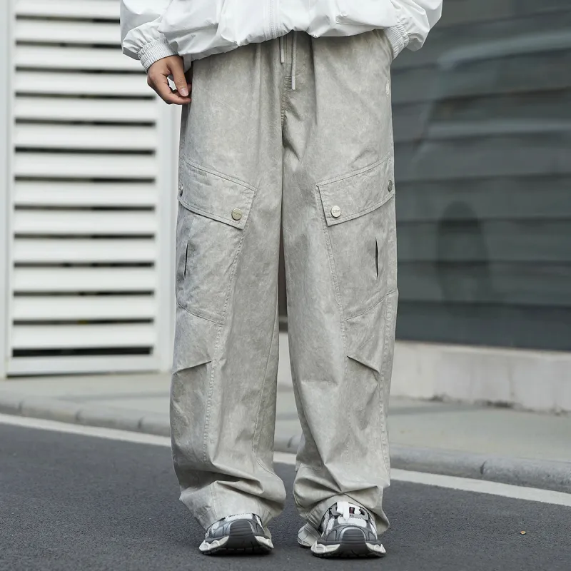 Clubxxhh Casual Pants Unisex Gray-4
