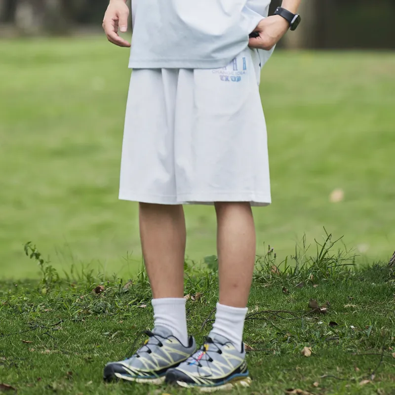 Clubxxhh Casual Shorts Unisex Blue White Gradient-2