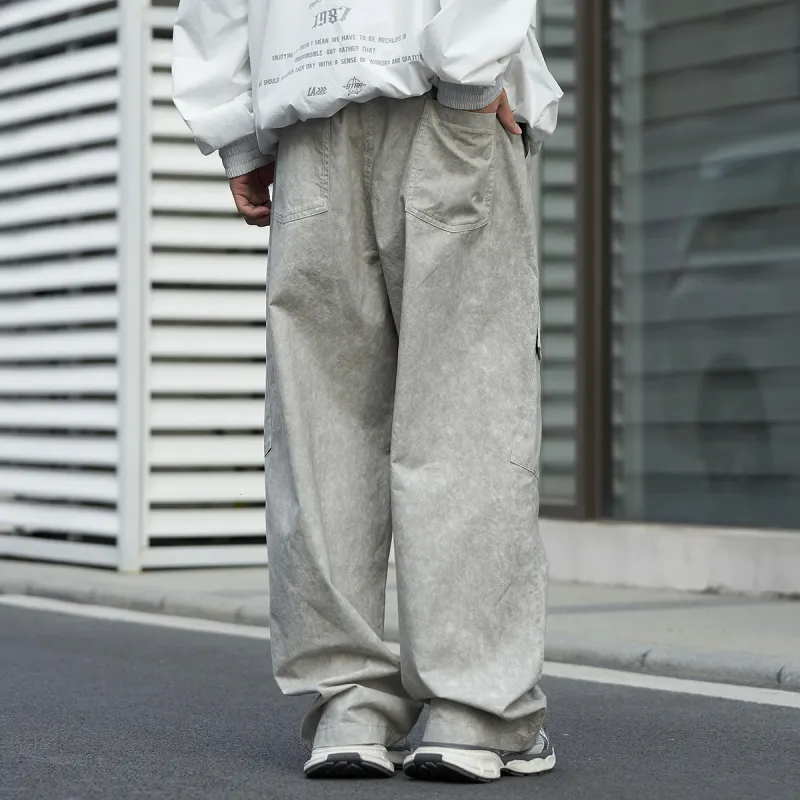 Clubxxhh Casual Pants Unisex Gray-6
