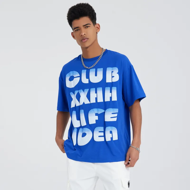 Clubxxhh T Shirts Unisex Blue-3