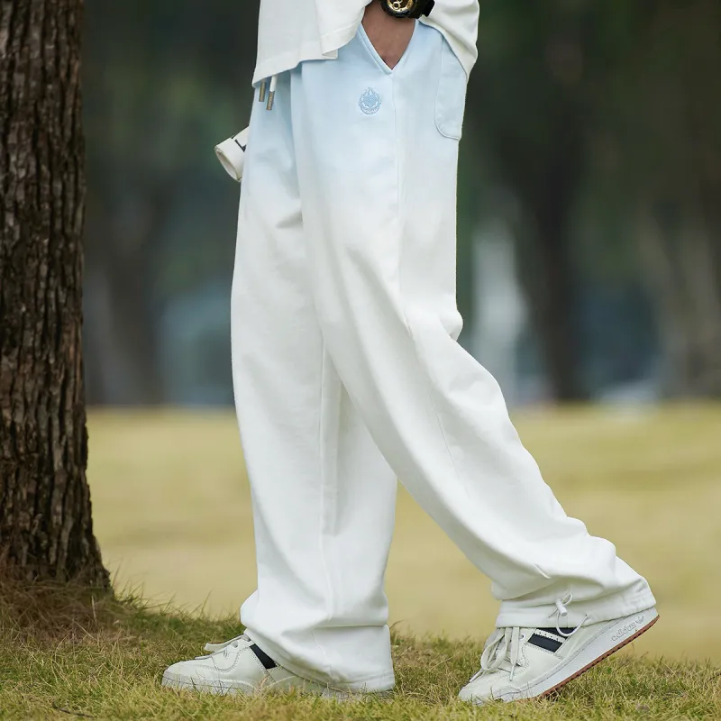 Clubxxhh Casual Pants Unisex Light Blue-3