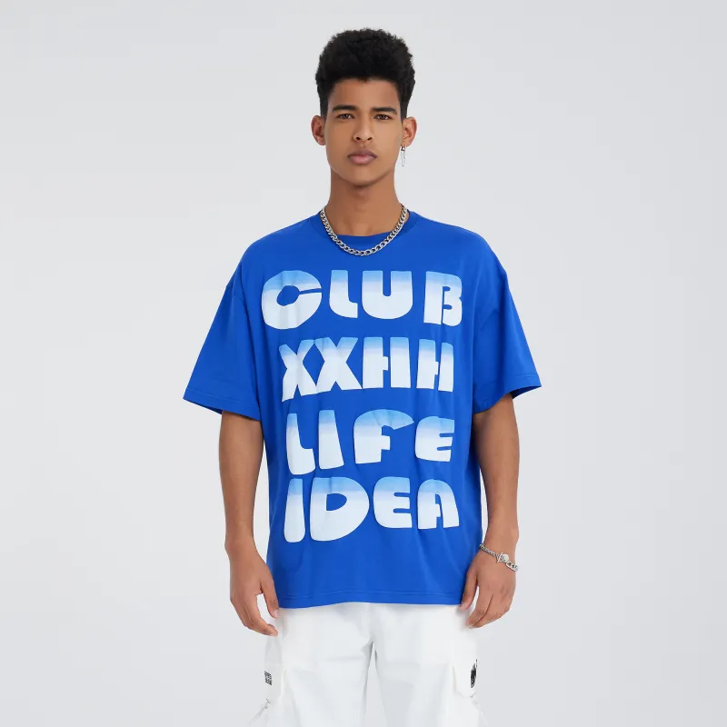 Clubxxhh T Shirts Unisex Blue-2