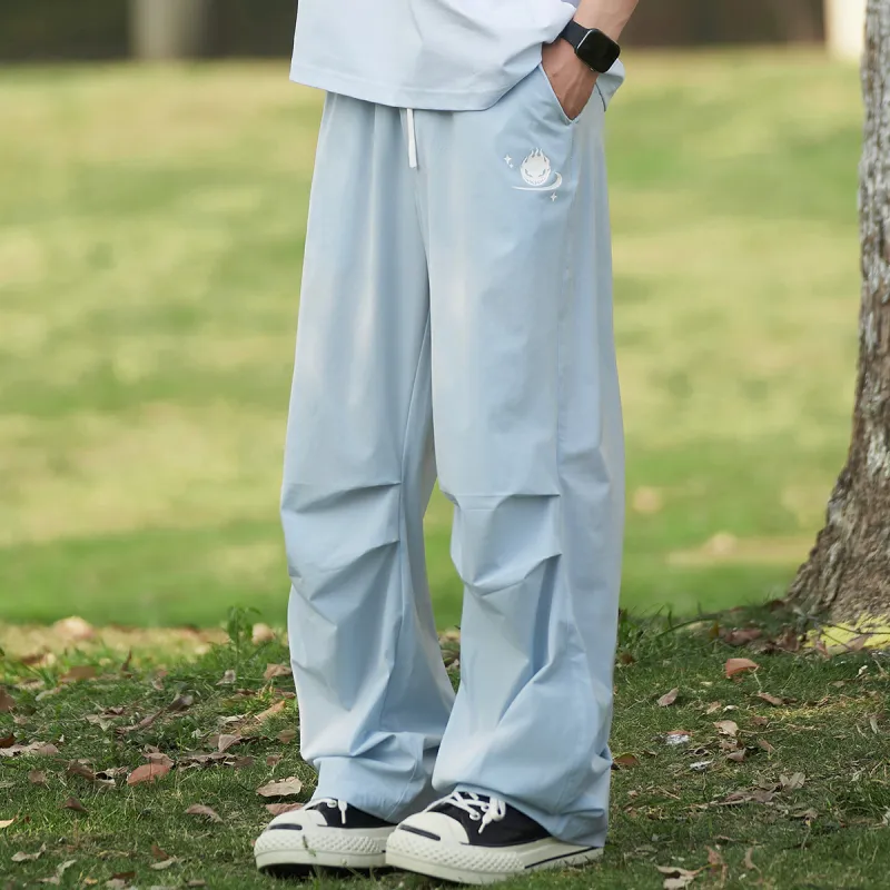 Clubxxhh Casual Pants Unisex Sky Blue-2