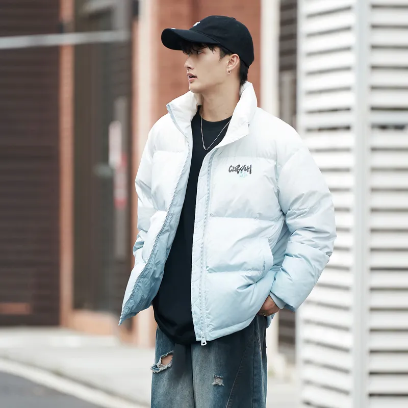 Clubxxhh Down Jacket Unisex Light Blue-3