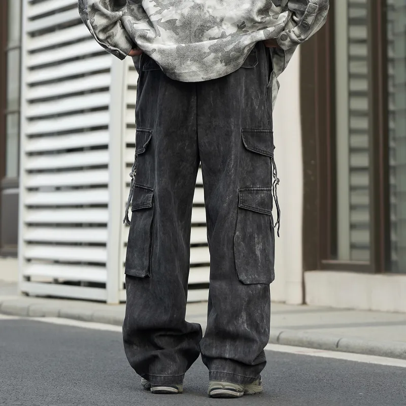 Clubxxhh Casual Pants Unisex Dark Gray-6