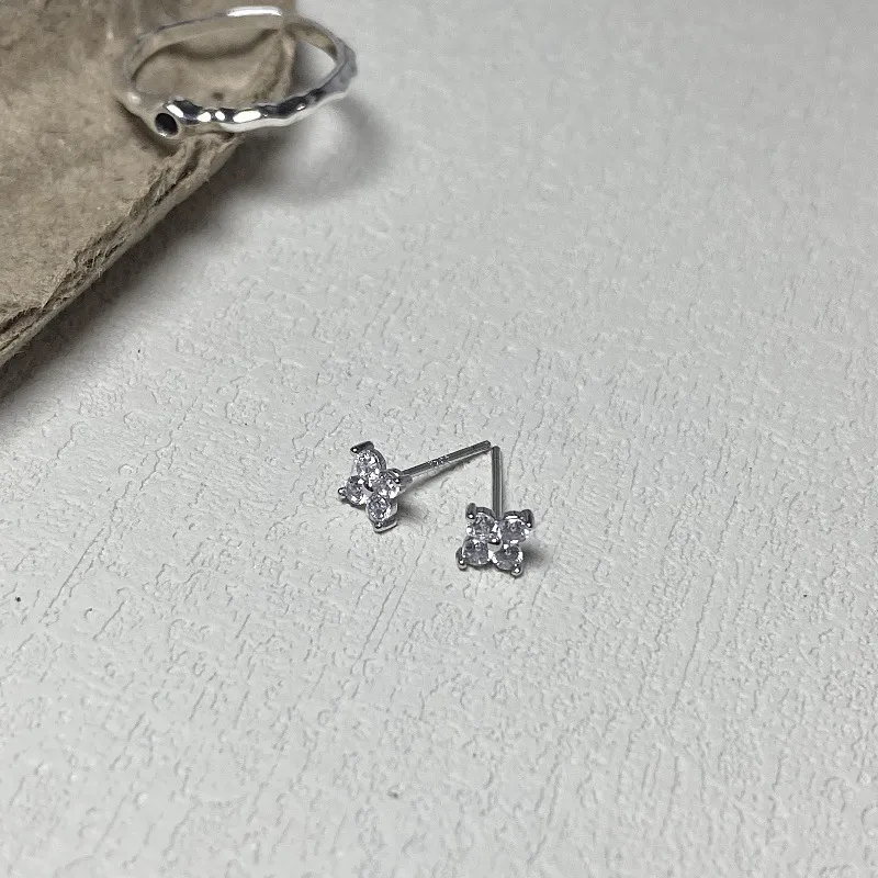 AIDO STUDIO S999 Fine Silver Stud Earrings Women's-4