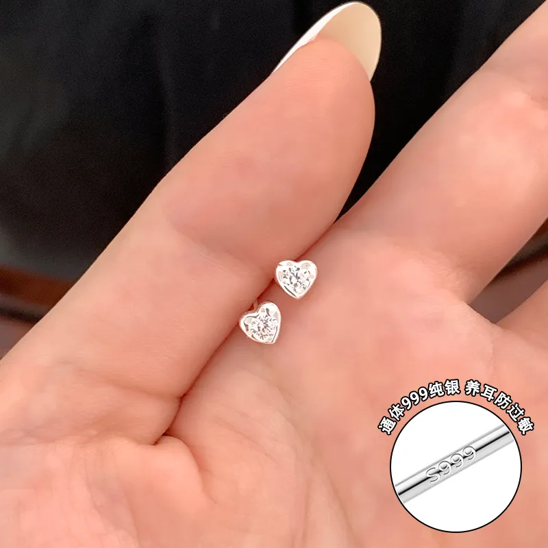 AIDO STUDIO S999 Fine Silver Stud Earrings Women's-10