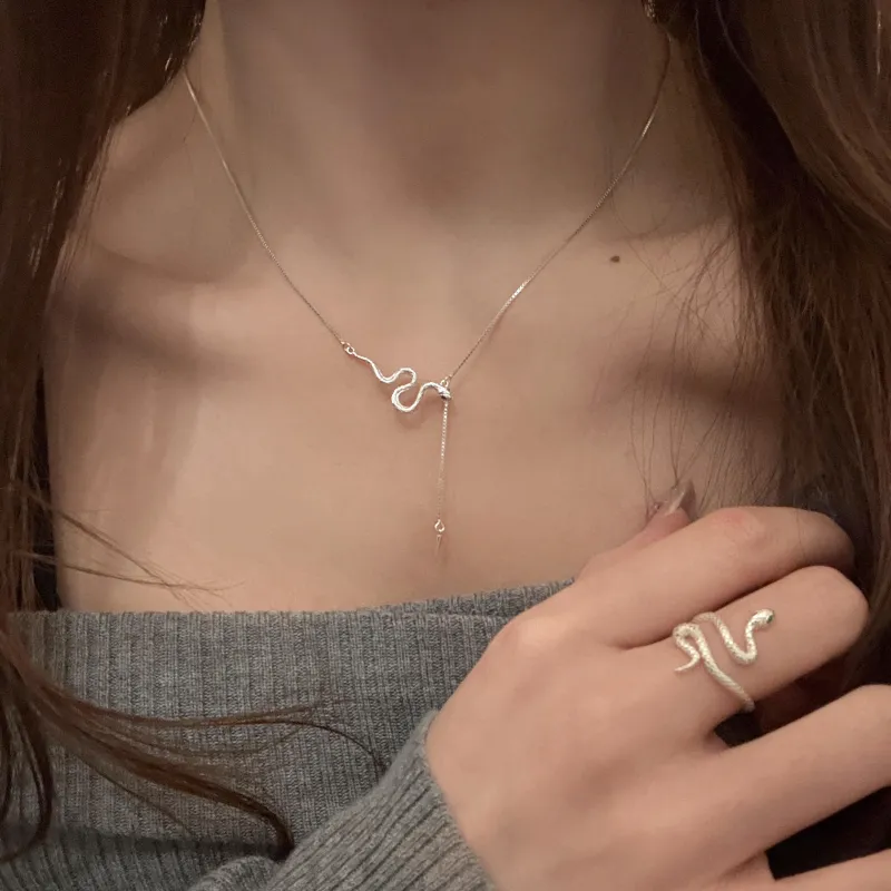 AIDO STUDIO S925 Silver Necklaces Women's-7