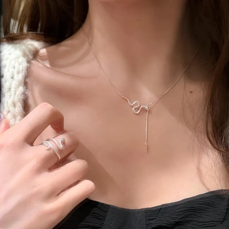 AIDO STUDIO S925 Silver Necklaces Women's-8