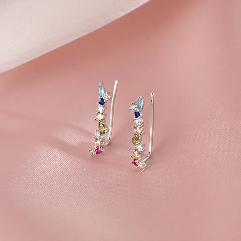 AIDO STUDIO S925 Silver Stud Earrings Women's-5