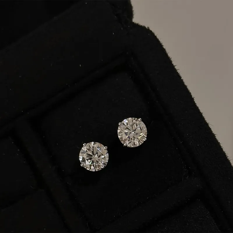 AIDO STUDIO 925 Sterling Silver Stud Earrings Unisex-6