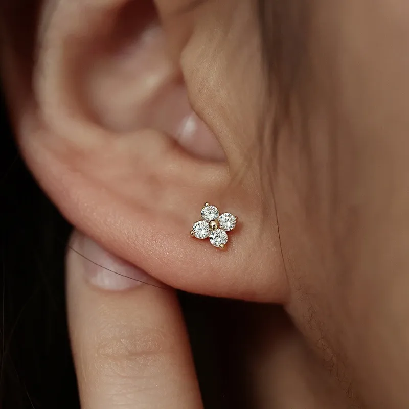 AIDO STUDIO S999 Fine Silver Stud Earrings Women's-6