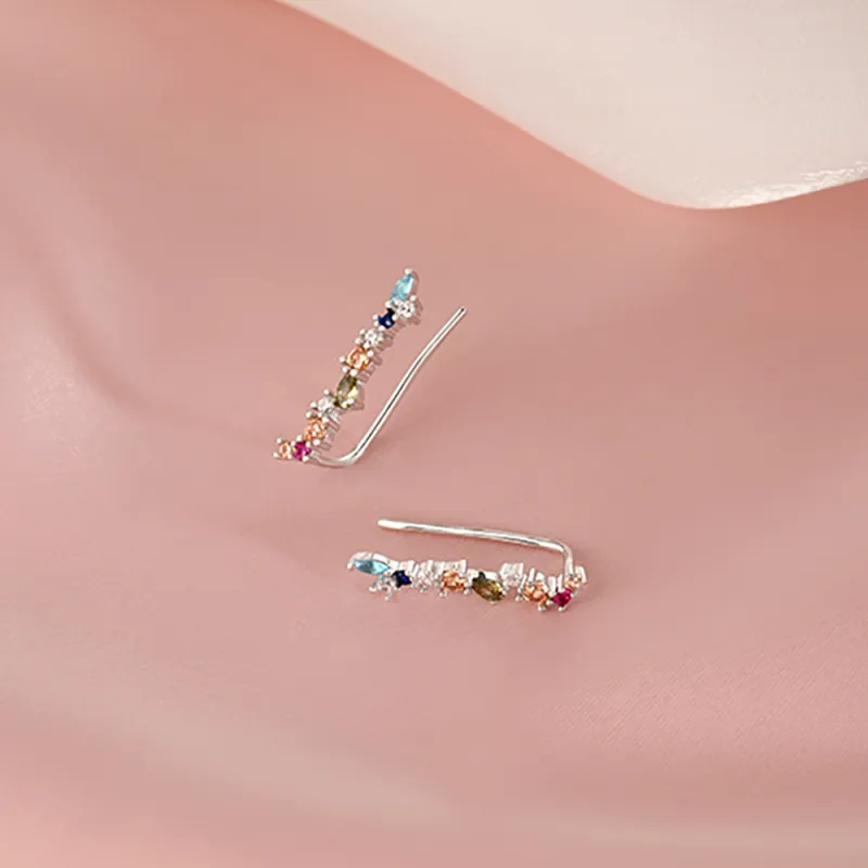 AIDO STUDIO S925 Silver Stud Earrings Women's-3