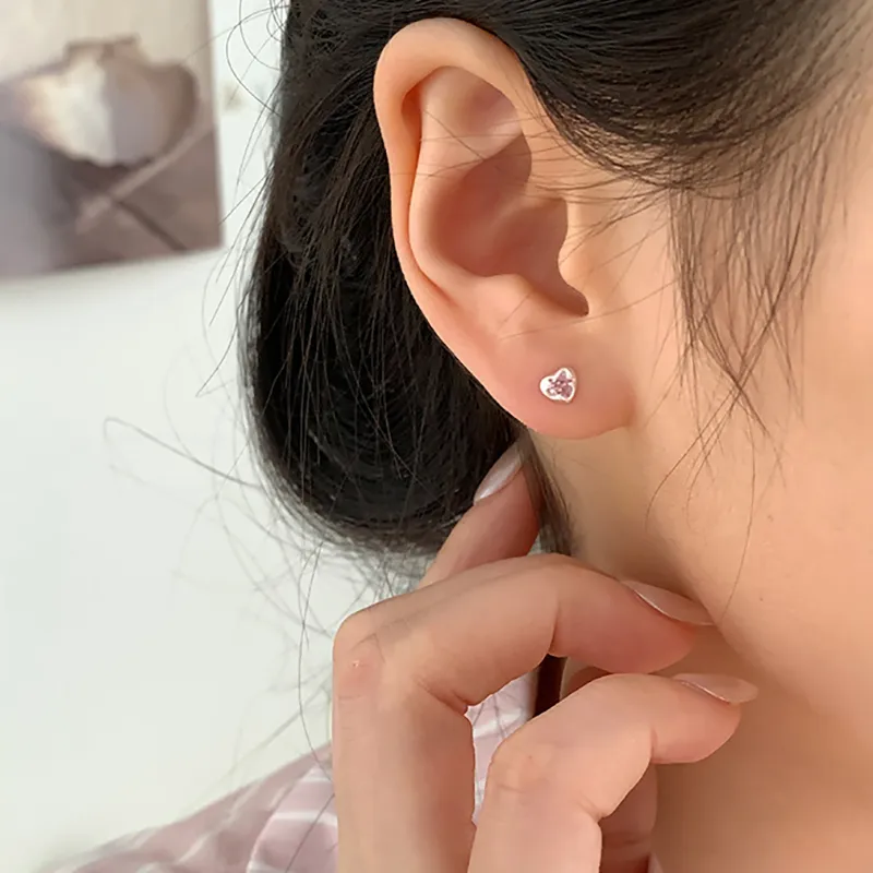 AIDO STUDIO S999 Fine Silver Stud Earrings Women's-2