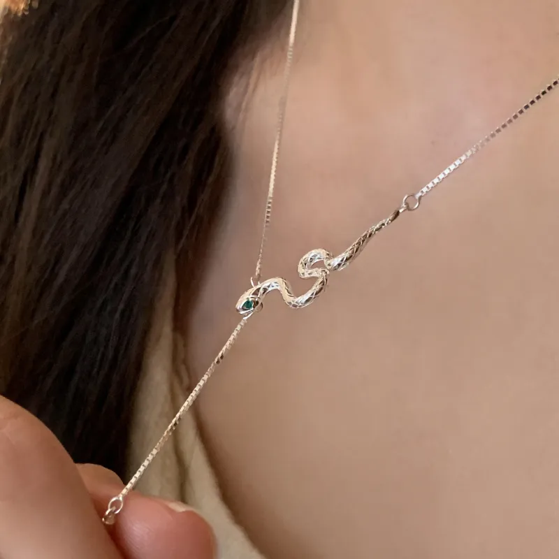 AIDO STUDIO S925 Silver Necklaces Women's-3