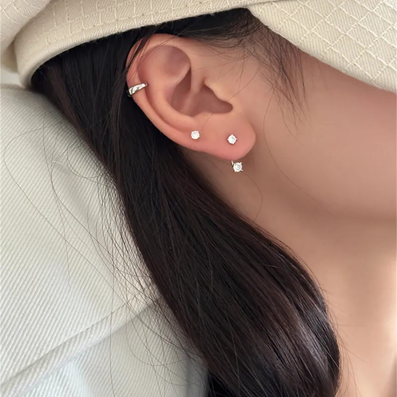 AIDO STUDIO 999 Fine Silver Stud Earrings Women's-1
