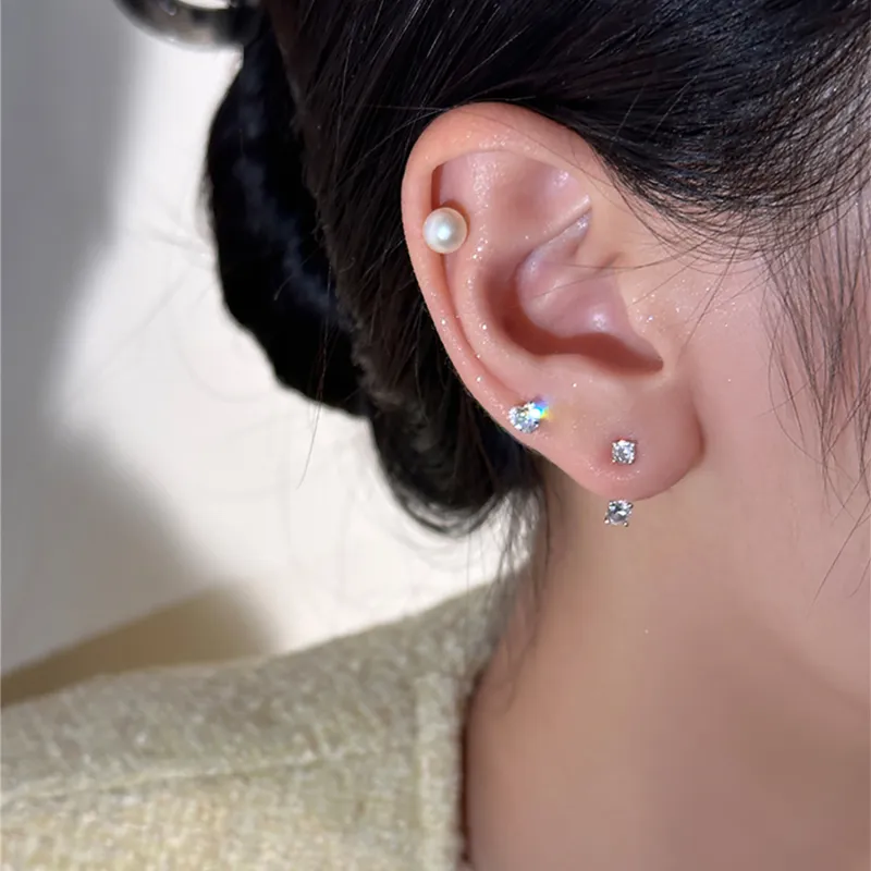 AIDO STUDIO 999 Fine Silver Stud Earrings Women's-5