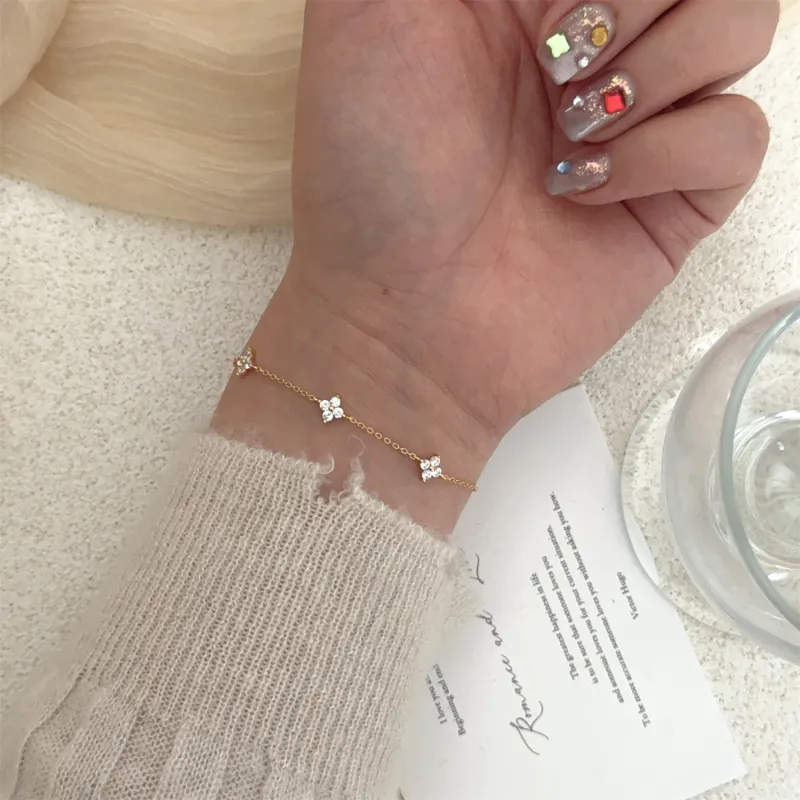 AIDO STUDIO S925 Silver Bracelets Women's Gold-7