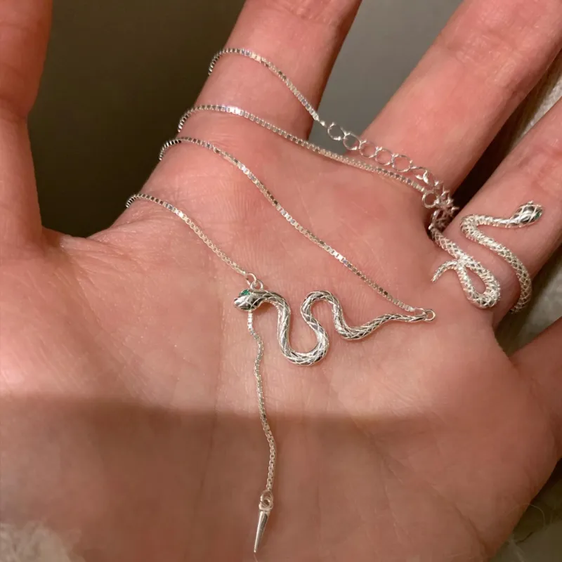 AIDO STUDIO S925 Silver Necklaces Women's-4