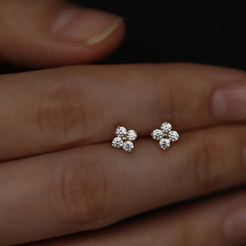 AIDO STUDIO S999 Fine Silver Stud Earrings Women's-7
