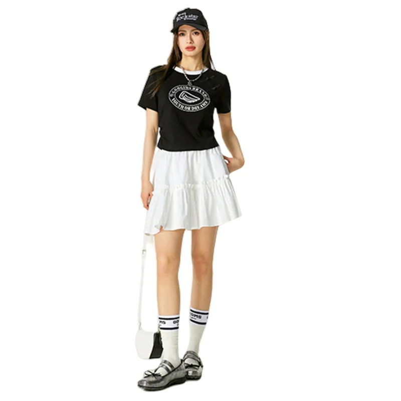 GOOGIMS Set in Sleeve T Shirt Women's-10