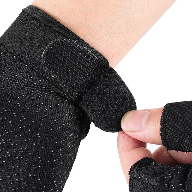 HNJ Cycling Gear Glove Unisex Polyester Black-5