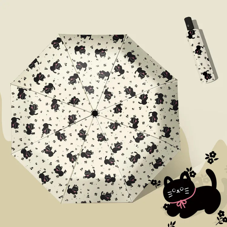 Ai Xi Designed For Students, Sunny And Rainy Dual Use, Umbrella-1