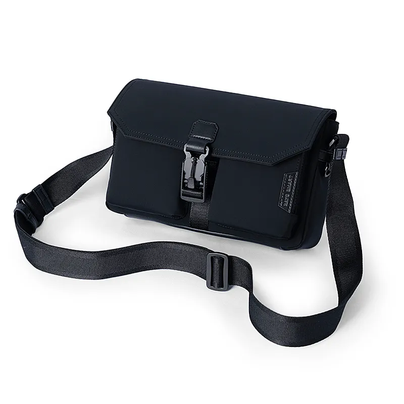 NAYO SMART Fabric Small Square Bag, Crossbody Bag Trumpets Men's Black-3
