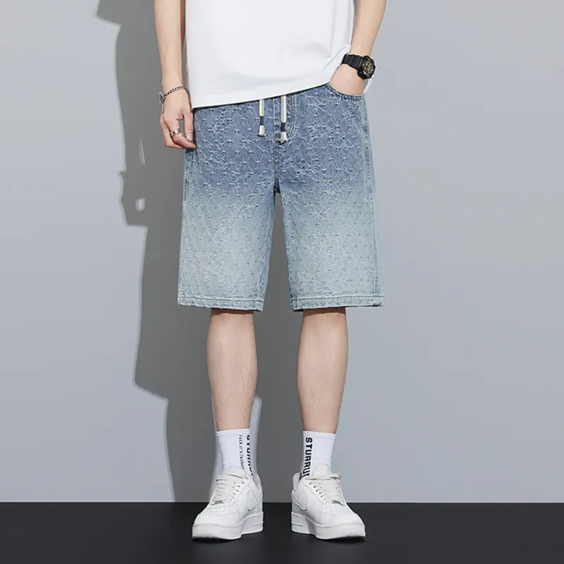 Jeep Denim Shorts Unisex Light Blue-4