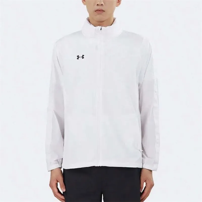 Under Armour Jacket Men's White Comes With Necklace-6