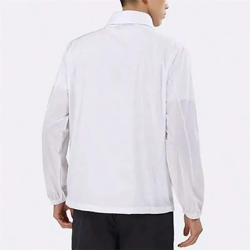 Under Armour Jacket Men's White Comes With Necklace-3